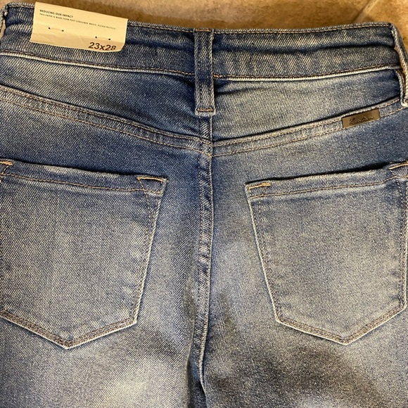 KanCan Distressed Medium Blue Skinny Jeans - Picture 5 of 5